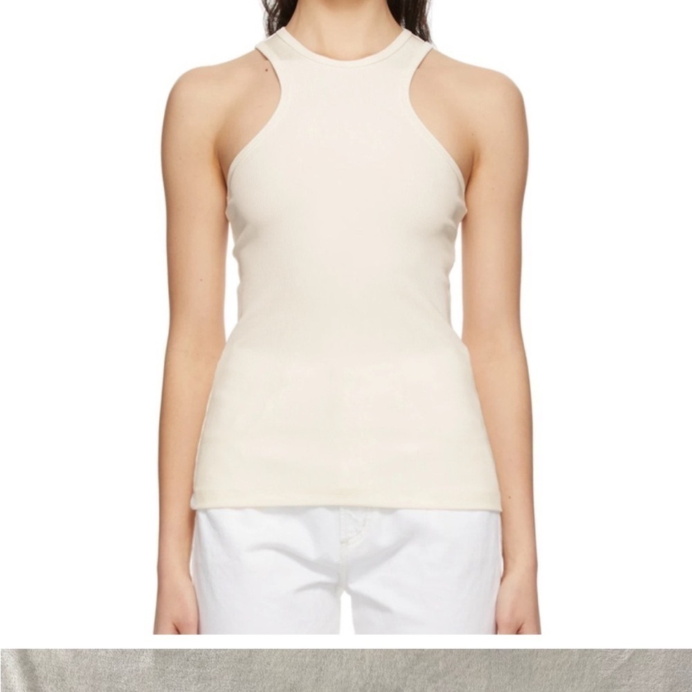 Goldsign women’s white ribbed tank